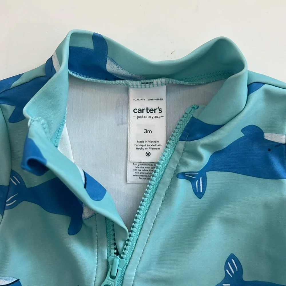 NWT 3M Boy’s Bathing Suit Long Sleeve Rash guard